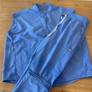 Figs Classic Blue Scrub Ensemble